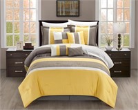 CHIC HOME 8PCS EMBROIDERY COMFORTER SET