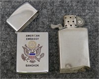 1960s American Embassy Bangkok Zippo Lighter