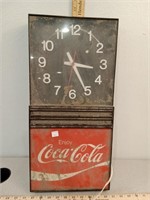 Coca-Cola wall clock, *works
