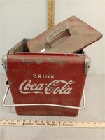 Vintage Coca-Cola metal pop bottle cooler