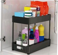 Open Box 2 Tier Under The Sink Organizer for Bathr