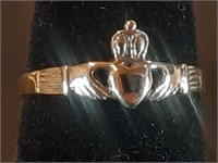 14KT GOLD CLADDAGH RING