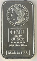 1 Troy Oz.999 Fine Silver Bar