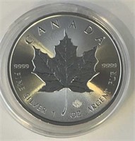 2020 Canada 1 Oz 9999 Fine Silver Coin