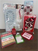 New Christmas Decorations, Cards, Santa Evidence