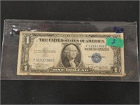 1935A Silver certificate fed dollar note
