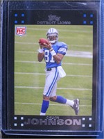 2007 TOPPS #320 CALVIN JOHNSON ROOKIE CARD