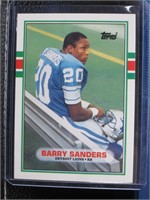 1989 TOPPS TRADED BARRY SANDERS ROOKIE CARD