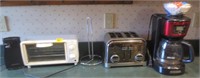 Coffee maker, toaster, oven, can opener