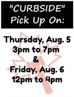 IMPORTANT! CURBSIDE Pick up days/times: