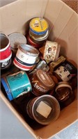 LARGE ASSORTMENT OF TOBACCO TINS