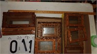 Small Carved Picture Frames - 3 Flate