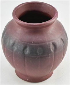 Van Briggle Dark Red Ceramic Vase