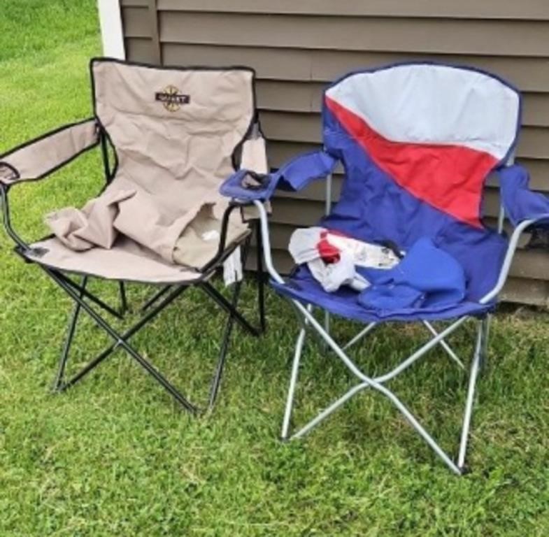 (2) FOLDING CAMPING CHAIRS