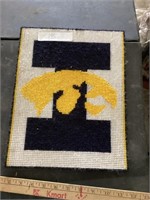 Small Hawkeye Quilted Sign