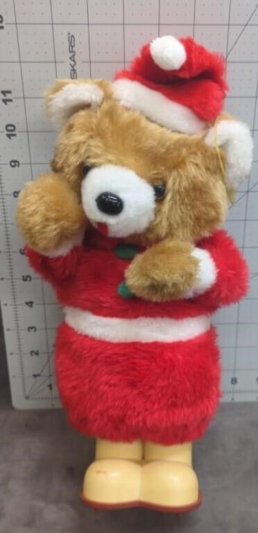 Battery operated. Dancing Christmas bear