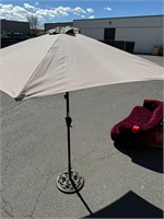 Patio Crank Umbrella with Base