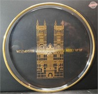 Orrefors Sweden Crystal & Gold Westminster Abbey