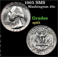 1965 SMS Washington Quarter 25c Grades sp65