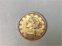 1886 Gold Liberty Five Dollar Coin