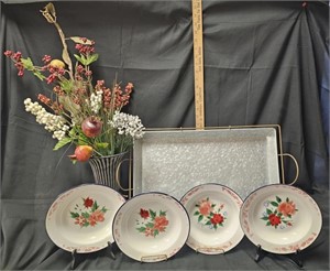 Bumper Harvest Bowls, Crofton Serving Tray, Vase