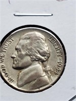 Uncirculated Silver 1944 Jefferson Nickel