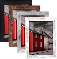 5x7 Picture Frame Set of 4, Wood