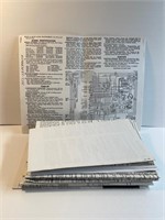 Lot of 50 Car Wire Diagrams (1930s-1970s)