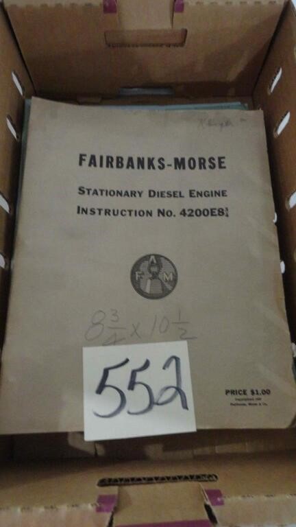 Fairbanks-Morse Stationary Diesel Engine Instr.