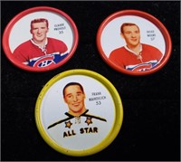 (3) 1962 HOCKEY COINS SALADA SHIRRIFF NHL