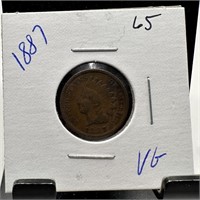 1887 INDIAN HEAD PENNY CENT