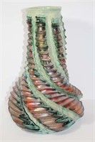 Unique RAKU Vase from Cottonwood Artfest