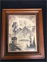 Etched Alaskan Artwork by Alaskan Mint