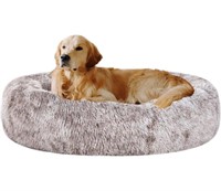 coohom Oval Calming Donut Cuddler Dog Bed