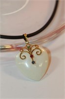 14kt yellow gold Heart Pendant Necklace Heart