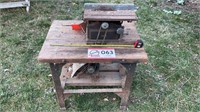 SMALL TABLE SAW w/WOOD TABLE