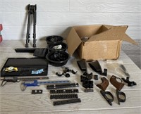 Box Of Various Gun Accessories