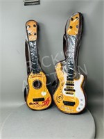 2 - 18" long rock music guitars