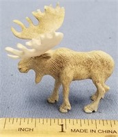 2" antler carving of a moose     (a 7)