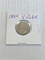 1884 V Nickel Rare