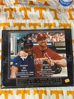 Sammy Sosa and Mark McGwire home run plaque