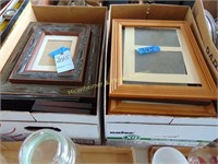 2 BOXES OF PICTURES AND FRAMES