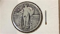 1926 standing liberty silver quarter coin