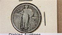 1925 standing liberty silver quarter coin