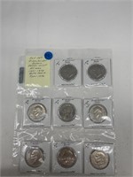 Full Set Eisenhower Dollar Denver Mint All Unc