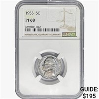 1953 Jefferson Nickel NGC PF68