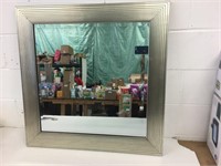 30.5 Square Beveled Edge Framed Mirror