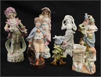 MIXED LOT OF EIGHT VICTORIAN FIGURINES