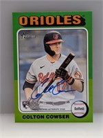 2024 Topps Heritage Colton Cowser RC Signed Card