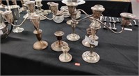 6 Sterling Silver weighted candle holders